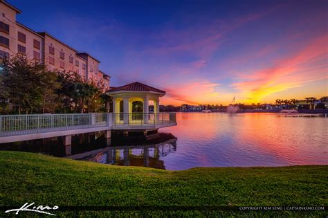 Epic Sunset Colors Downtown At The Gardens Hilton Hotel Hdr Photography By Captain Kimo