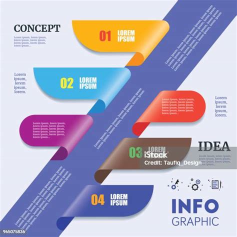 Template Infografis Garis Waktu Abstrak Dengan Desain Seni Kertas