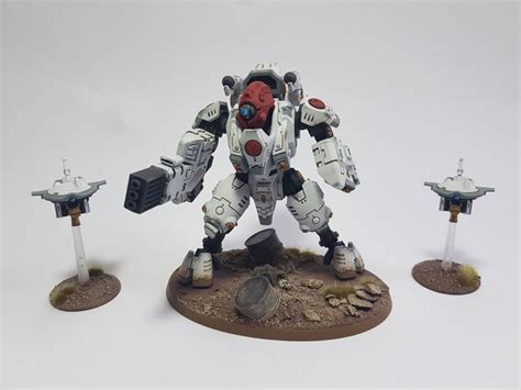 Tau Xv Ghostkeel Battlesuit With Drones Custom Painted Etsy