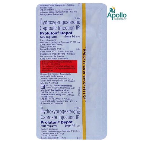 Proluton Depot Injection Ml Price Uses Side Effects Composition