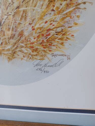 Authentic Ring Necked Pheasant Print Signed By Tim Leonardelli Edition