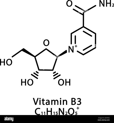 Vitamin B3 Nicotinamide Riboside Molecular Structure Vitamin B3 Niacin