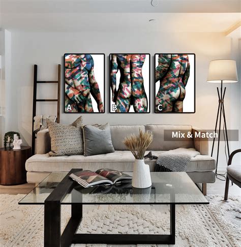 Male Nude Wall Art Gay Wall Art Homoerotic Print Nude Wall Etsy