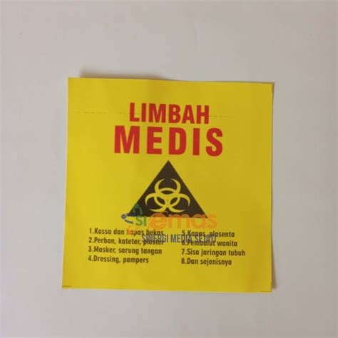 Jual Stiker Limbah Medis Stiker Farmasi Limbah Medis Kab Kediri