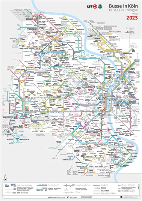 Liniennetzpl Ne Der Kvb K Lner Verkehrs Betriebe