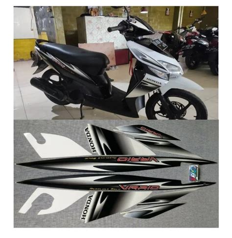 Jual STIKER STRIPING LIS STANDAR ORI HONDA VARIO 110 PUTIH CW RACING