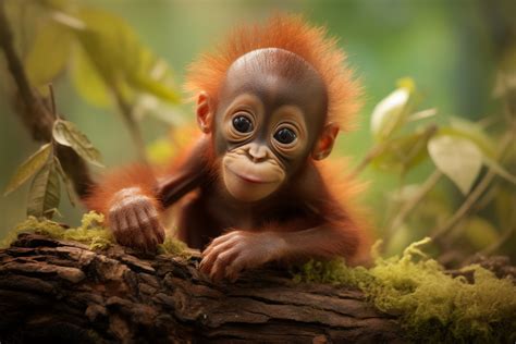 Cute Baby Orangutan Graphic by Equilibrium Prints · Creative Fabrica