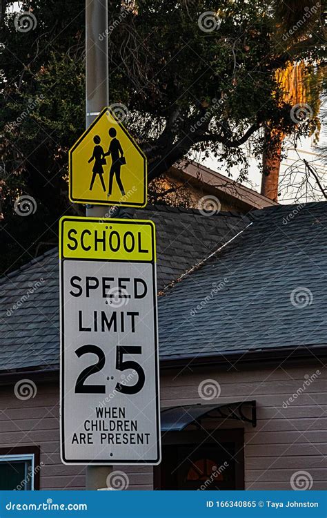 School Speed Limit Sign