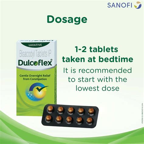 Buy Dulcoflex 5mg Tablet Constipation Laxative Bowel Movement Regulator