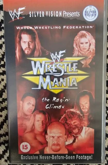 Wwf Wrestlemania Vhs Wwe Wrestling Silver Vision Video Wcw