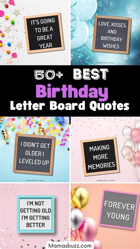 50 amazing birthday letter board ideas – Artofit