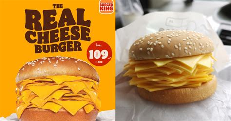slices  cheese  meat burger king thailand launches real