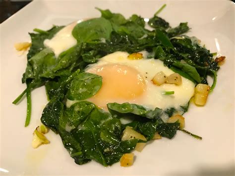 Garlic Spinach Parmesan Egg Recipe Johnrieber