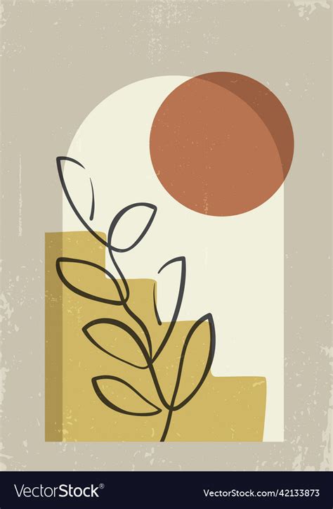 Botanical wall art Royalty Free Vector Image - VectorStock