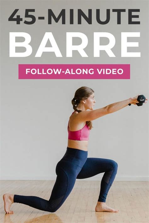 Minute Cardio Barre Workout Video Nourish Move Love