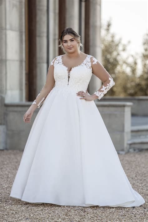Long sleeve ball gown wedding dresses 60 photos - Vianawedding.com