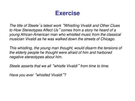 Take Home Message Understanding Stereotype Threat And Wise Criticism Is