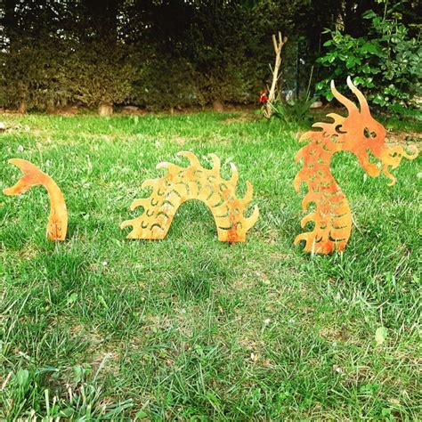 Metal Dragon Outdoor Sculpture - Etsy