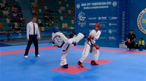 Male Sparring Semifinal1 2 52kg Tajikistan Vs Bulgaria TAEKWON DO