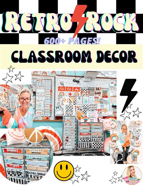 Retro Classroom Decor Retro Rock Etsy