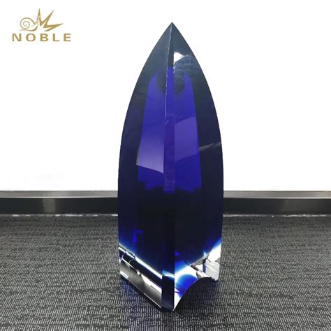 Blue Crystal Dome Custom Crystal Obelisk Trophy As Souvenir Gifts Buy