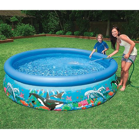 Intex 10ft X 30in Ocean Reef Easy Set Pool Set With Filter Pump