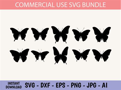 Butterfly Svg Butterfly Svg Bundle Layered Butterfly Bundle Cricut