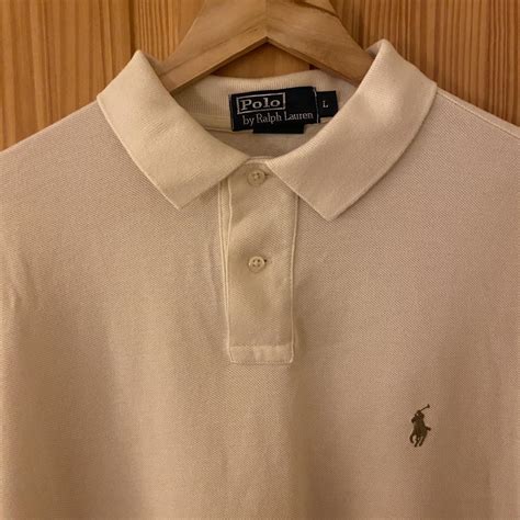 Ralph Lauren Polo Mens Large Cream Rrp Depop