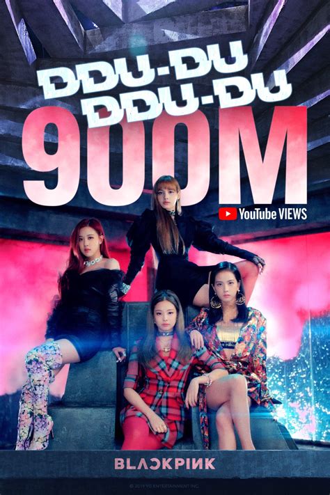 190730 Blackpink ‘ddu Du Ddu Du Mv Hits 900 Million Views On Youtube Official Poster R