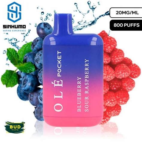 Vaper Desechable Blueberry Sour Raspberry Ol Pocket Mg By Bud Vape