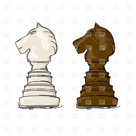 Chess Knight Drawing at PaintingValley.com | Explore collection of ...