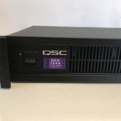 Qsc Dca Digital Cinema Amplifier Reverb