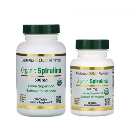 California Gold Nutrition Organic Spirulina Usda Certified 500 Mg Shopee Philippines