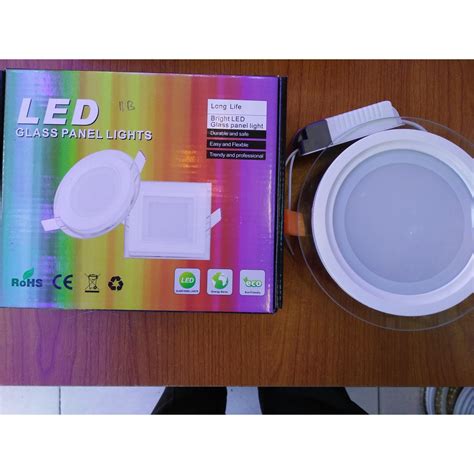 Jual Lampu Panel LED 12w 12watt 12 Watt 12 W List Body Kaca Glass