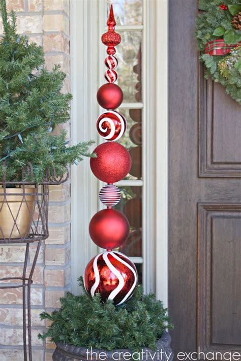 Christmas Topiary For Front Porch The Urban Decor