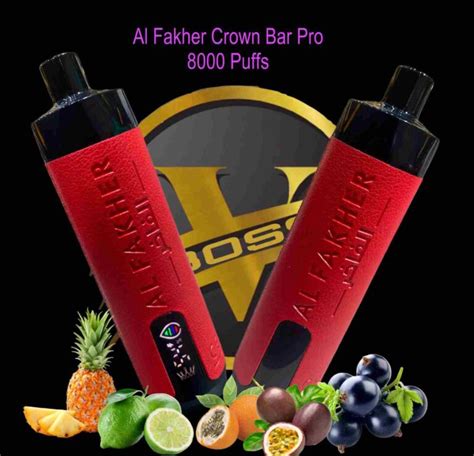 Al Fakher Crown Bar Pro 8000 Puffs Dubai Vape Boss Uae