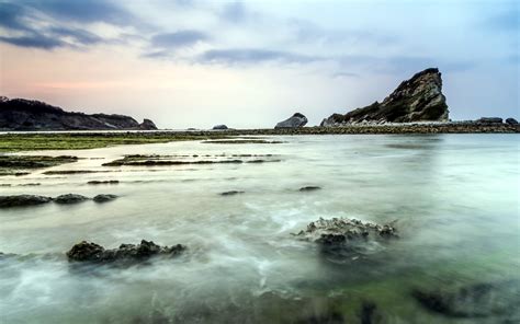 Papel De Parede Panorama Mar Ba A Agua Rocha Natureza Costa