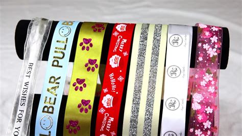 Wholesale 100 Polyester Custom Your Own Logo Grosgrain Printed Satin