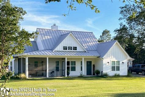 6 Bedroom Single Story Modern Farmhouse Rambler House With Optional