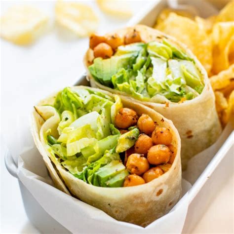 Chickpea Caesar Salad Wraps This Savory Vegan