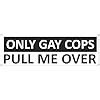 Amazon Only Gay Cops Pull Me Over Funny Car Bumper StickersVinyl Waterproof Stickers
