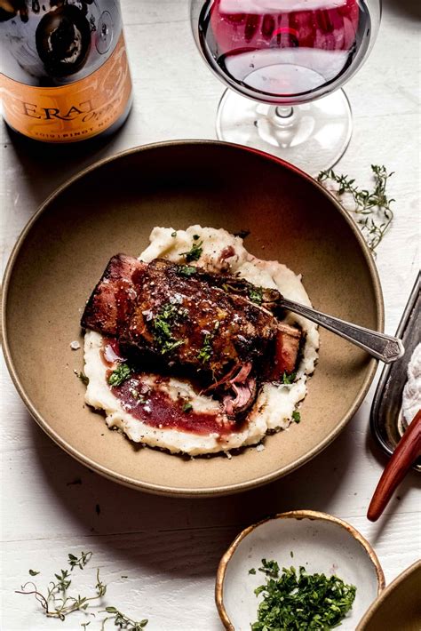 Sous Vide Short Ribs With Red Wine Reduction