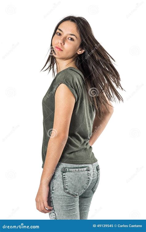 Girl Turning Head Stock Photo Image 49139545