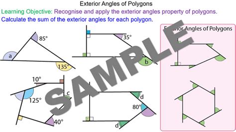 Exterior Angles Of Polygons Mr