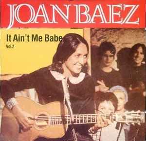 Joan Baez It Ain T Me Babe Vol 2 1990 CD Discogs