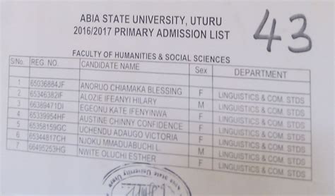 Absu Supplementary Admission Guide 2015