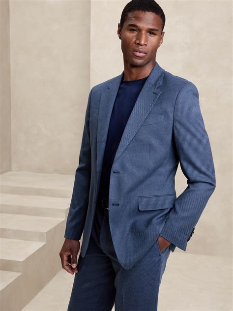 Tailored Fit Houndstooth Suit Jacket Banana Republic Factory