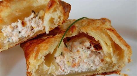 Feuilleté au Saumon et Fromage de Chèvre Fromage Recette de cuisine