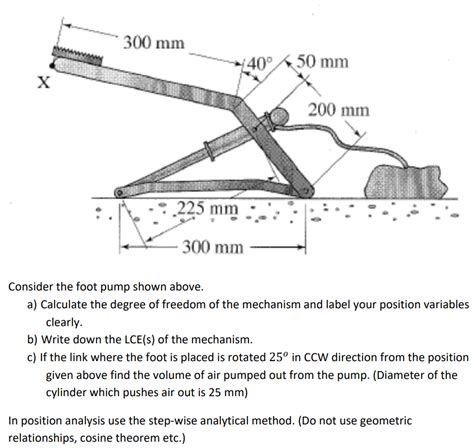 300 Mm 4050 Mm 200 Mm 300 Mm Consider The Foot Pump