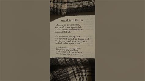 Anecdote Of The Jar By Wallace Stevens Youtube